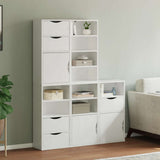 Side Cabinets 5 pcs "ODDA" White 40x24x79 cm Solid Wood Pine 3365367