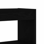Book Cabinet Black Engineered Wood 3333932