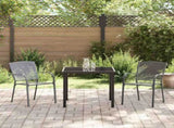 Garden Dining Set 3 pcs Anthracite Powder-Coated Steel 3379282