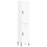 Highboard White 34,5x34x180 cm Engineered Wood 3199113