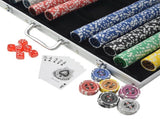 Poker Set with 1000 Laser Chips Aluminium 80185