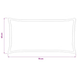 Cushion Cover 6 pcs HOUTEN Anthracite 40 x 70 cm Corduroy 917827