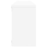 Wall Cube Shelf 2 pcs White 80x15x26.5 cm Engineered Wood 807106