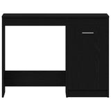Desk with Storage Black Oak 100 x 50 x 76 cm Engineered Wood 862482
