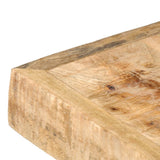 Dining Table 180x90x76 cm Solid Rough Mango Wood 285963