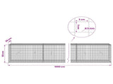 Gabion with 5 mm Wire and 5x5 cm Mesh 1000x30x50 cm 3464150