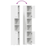 Bathroom Cabinet White 30x30x183.5 cm Engineered Wood 802597