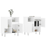 Sideboards 2 pcs High Gloss White Engineered Wood 3190127