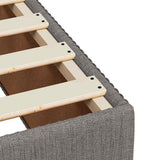 Bed Frame without Mattress Taupe 90x190 cm Single Fabric 3284904