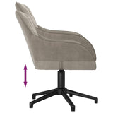 Dining Chair 2 pcs Light Grey 55 x 59.5 x 77 cm Velvet 3415413