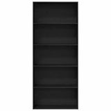 Book Cabinet Black Oak 80x30x189 cm Engineered Wood 3329274