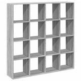 Book Cabinet Grey Sonoma 137.5x29x137.5 cm Engineered Wood 3310294