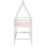 Loft Bed with Ladder and Roof without Mattress White 90x200 cm 3282111