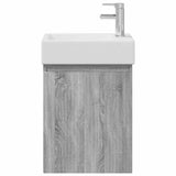 Bathroom Vanity Unit with Tap Grey Sonoma 45.5 x 22.5 x 84 cm 889457