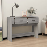 Console Table Grey Sonoma 100x39x75 cm Engineered Wood 816782