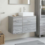 Bathroom Furniture Set 2 pcs Grey Sonoma Engineered Wood 3403973