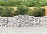 Arched Gabion Baskets 8 pcs 200x30x80/100 cm Galvanised Iron 3145415