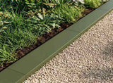 Garden Cover Profile 2 pcs 100 x 20 x 5 cm Steel Olive Green 8012926