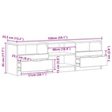 TV Cabinet Artisan Oak 150x33.5x45 cm Engineered Wood 856853