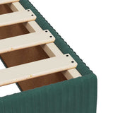 Bed Frame without Mattress Dark Green 120x200 cm Velvet 3285003