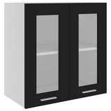 Hanging Glass Cabinet Lyon Black 60x31x60 cm Engineered Wood 802522