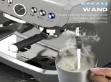 15 Bar Coffee Machine, with Adjustable Grind, Steamer and Accessories - Silver Colour T3398P329462