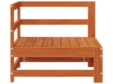 Garden Corner Sofa Solid Pine Wood Wax Brown 62 x 62 x 70.5 cm 865471