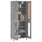 Highboard Grey Sonoma 69.5x34x180 cm Engineered Wood 3199639