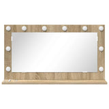Vanity Mirror Rectangular Sonoma Oak 80 x 45 x 18 cm 868319