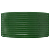 Garden Raised Bed Green 140x140x68 cm Galvanised Steel 319088