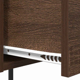 Bedside Cabinet Brown Oak 42 x 41 x 56 cm Engineered Wood 859428