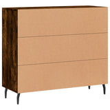 Sideboard Smoked Oak 90x34x80 cm Engineered Wood 828129