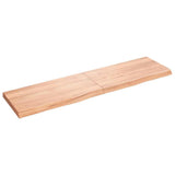 Bathroom Countertop Light Brown 120x30xcm Treated Solid Wood 3156137