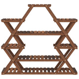 Flower Stand 110x25x105 cm Solid Wood Fir 362877