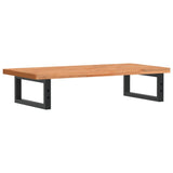 Basin Shelf Wall Mounted Steel and Solid Wood Beech 3302365