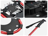 3 in 1 Snowshoes Red and Black 78.5 x 22 cm Aluminum and HDPE 42021439