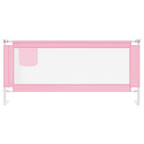 10206 Toddler Safety Bed Rail Pink 200x25 cm Fabric