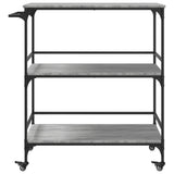Kitchen Trolley Grey Sonoma 100.5x50x105 cm Engineered Wood 842334