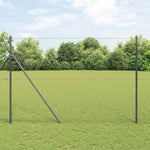 Hexagon Fence Grey 1.6 x 50 m Steel 42005585