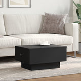 ZNTS Coffee Table Black 60x45x31 cm Engineered Wood 848081