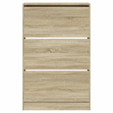 Shoe Cabinet Sonoma Oak 80x21x125.5 cm Engineered Wood 839926