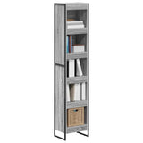 Book Cabinet Grey Sonoma 40 x 30 x 189.5 cm Engineered Wood 886381