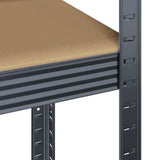 4-Layer Storage Shelves 2 pcs Anthracite Steel&Engineered Wood 4016937