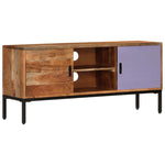 TV Cabinet Honey Brown and Grey 110x30x50 cm Solid Wood Acacia 337076