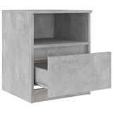 Bed Cabinet Set of 2 Concrete grey Engineered wood Bed Cabinet 806166