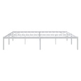 Metal Bed Frame without Mattress White 183x213cm 350918