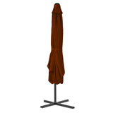 Garden Parasol with Steel Pole Terracotta 250x250x230 cm 312515