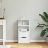 Side Cabinet with Drawers ODDA White 40x24x79 cm Solid Wood Pine 4103594