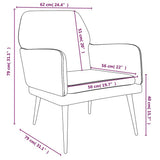 Armchair Yellow 62x79x79 cm Velvet 351378