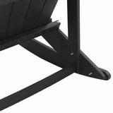 Adirondack Rocking Chair Black 92 x 73.5 x 92 cm HDPE 42006627